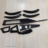 Kit de garnitures intérieures en fibre de carbone LHD 10 pièces pour tableau de bord BMW M3 M4 F30 F31 F32 F33 F34 F35 F36 F80 F82