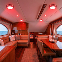 Plafonnier en acier inoxydable pour bateau, lampe de cabine 12V 24V, lampes dôme pour yacht