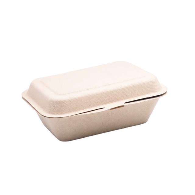 Biodegradable Eco-friendly Recycled Materials Paper Pulp Molded Clamshell Paper Box