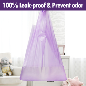 Logo personalizzato 200 <span class=keywords><strong>sacchi</strong></span> per pannolini usa e getta biodegradabili profumo di profumo PE sacchetti di plastica per lo smaltimento dei pannolini per bambini - Product Image 3