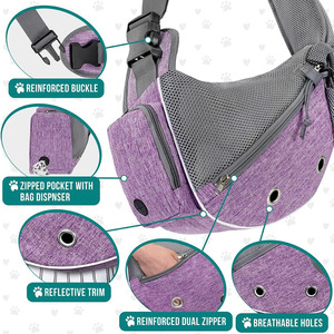 Muestra Gratis, Oferta, Transportín Tipo Bandolera para Mascotas, Bolsa de Transporte para Perros Pequeños y Gatos, Bolsa de Viaje para Mascotas - Product Image 5