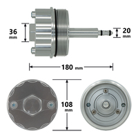 Accessoires de voiture Adaptateur de bouchon de réservoir d'essence Couvercle de filtre à huile en alliage d'aluminium pour BMW-323 E36 323I / 328I E39 523I / 528I E46 328