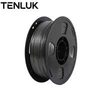 Filament PETG Premium 1,75 mm 1 kg Noir Métallisé Soie Sans Enchevêtrement Consommables Plastiques pour Imprimante 3D