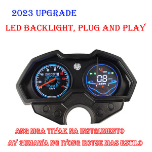 Vente en gros ABS LCD moto compteur de vitesse noir Instrument électronique pour ZS150-6D matière plastique Version modifiée Philippines - Product Image 4