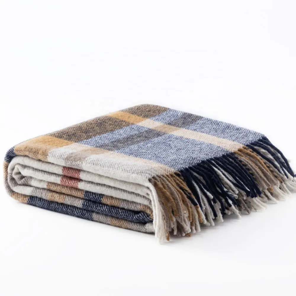 Nieuw-Zeeland Wollen Ruitdekens Gooit Dekens Winter Beddengoed Cashmeres Wol Plaid Dekens