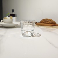 Vente en gros de tasses classiques en verre trempé de 260 ml, compatibles lave-vaisselle, empilables, sans pied, sans couvercle, pour la maison, les restaurants, les hôtels