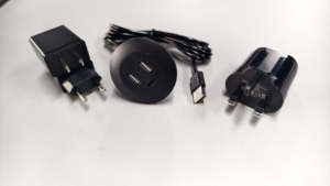 Caricatore USB da incasso con <span class=keywords><strong>3</strong></span> porte USB-A e USB-C per divani, scrivanie e camere d'albergo - Product Image 5