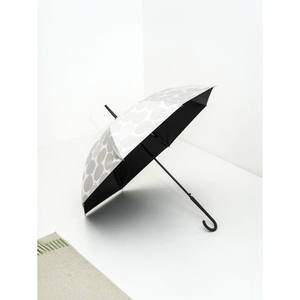 Auto Open 8K 56 cm Det modello nero Top di seta ombrello con Logo UV blocco fino a 99% stile tre stile pieghevole cinese - Product Image 1