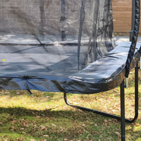 Trampoline rectangulaire de style lanterne Zoshine 10x17FT, vente directe d'usine, filet de sécurité et échelle, approuvé ASTM