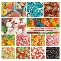 Vente en gros de confiseries chinoises halal personnalisées en vrac, bonbons acidulés, gelées et bonbons gommeux
