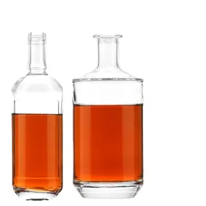 Xingda Custom Hot Sale 375Ml 500Ml Vodka Round Empty Cork Lid 750Ml Glass Wine Bottles Suppliers