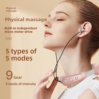 Masseur de cou Bluetooth en gros, appareil de massage EMS TENS vibrant pour le cou et les épaules, dispositif de soulagement portable pour la récupération