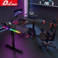 Bureau de jeu RGB en gros avec étagères détachables pour les détaillants
