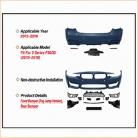 Kit de conversion de pare-chocs avant et arrière de style sport M3 pour BMW F30 F35 2013-2018 avec capot – Vente en gros