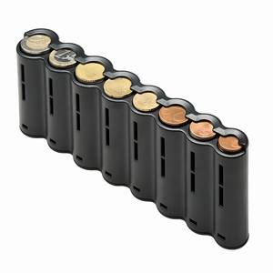 Distributeur de pièces de monnaie Euro à 8 compartiments, trieur et porte-monnaie pour serveurs, caissiers, chauffeurs, boîte de rangement sécurisée pour petite monnaie - Product Image 1