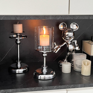 Изысканный подсвечник из золота и серебра для романтического ужина при свечах и свадебного декора - Product Image 2