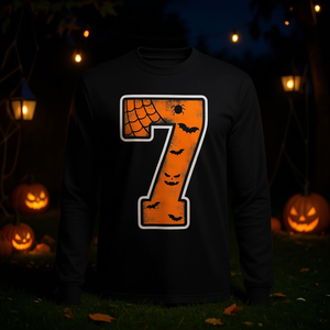 Camiseta de manga larga con número 7 para niños, talla 7, regalo de cumpleaños - Product Image 3