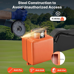 Cerradura para enganche <span class=keywords><strong>de</strong></span> remolque, compatible con enganches <span class=keywords><strong>de</strong></span> cabeza <span class=keywords><strong>de</strong></span> fundición <span class=keywords><strong>de</strong></span> 2 y 2-5/16 pulgadas, con 3 llaves, antirrobo, para <span class=keywords><strong>remolques</strong></span> y vehículos recreativos - Product Image 3