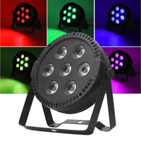 Luz LED PAR 7x4W con Efecto Arcoíris RGBW 4 en 1, Adecuada para Escenarios, Discotecas, DJ, Bodas y Otras Ocasiones, Iluminación PAR