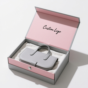 Biodegradable Custom Matte Material Handbag Packaging Handmade <b>Magnetic</b> Gift Paper <b>Box</b> With Logo - Product Image 2