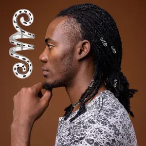 Perles et clips vintage argentés réglables pour tresses vikings, dreadlocks, barbes et accessoires capillaires - Product Image 1