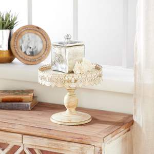 Support à gâteau en métal durable avec un élégant présentoir rond pour desserts et une base antidérapante, parfait pour les mariages, les fêtes et l'utilisation à la maison - Product Image 1