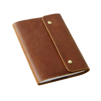 Carnet magnétique relié en cuir PU A5, avec boucle à trois volets, étui de protection, journal/sac à main scolaire, logo personnalisé, couleur