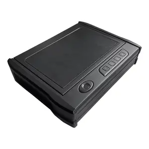 Portable Hand Gun Safes for Tow Pistols,Gun Case Lock Box with Fingerprint Handgun Safes for Nightstand Cars Bedside