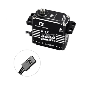 Motor Digital sin Escobillas FLASH CLS4038RP 38KG con Engranaje Helicoidal para Helicóptero, Avión, Barco y Coche RC - Product Image 1