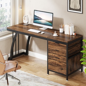 <span class=keywords><strong>Escritorio</strong></span> de computadora de 59 pulgadas con 3 cajones, estación de trabajo de mesa de escritura de estudio con almacenamiento de archivos, escritorios de oficina en casa con <span class=keywords><strong>escritorio</strong></span> grande - Product Image 2
