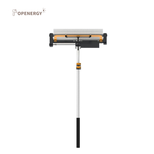 Machine de nettoyage de panneaux solaires avec brosses rotatives, largeur de nettoyage de 60 cm, <span class=keywords><strong>moteur</strong></span> de 150 W, débit d'eau de 22 L/min, vitesse de 700 tr/min pour panneaux - Product Image 1