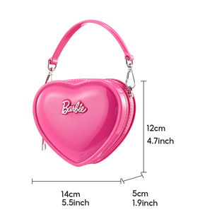 Sac à Main MINISO Série <span class=keywords><strong>Barbie</strong></span> Amour Gelée avec Fermeture Éclair Style Princesse Mignon Nouveau Pour Filles Personnalisable Vente en Gros - Product Image 6