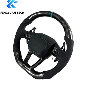 Volant en fibre de carbone pour <span class=keywords><strong>Audi</strong></span> <span class=keywords><strong>A4</strong></span> B8, A6 C6, A3 8V, A3 8P, <span class=keywords><strong>A4</strong></span> B8.5, <span class=keywords><strong>A4</strong></span> B9, <span class=keywords><strong>A4</strong></span> B6, A5, S3 8V, A6 C8, A3, A5 B8, RS3 8V, A1 - Product Image 3