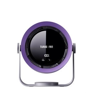 Ventilador Digital Inteligente Mini, Recargable, Portátil, de Escritorio/Pared, con Pantalla LED, 5400 mAh, 100 Velocidades, Viento Suave 3D - Product Image 1