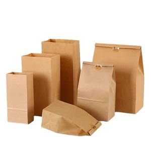 Bolsa de papel Kraft marrón biodegradable para alimentos, verduras, hornear, galletas, pan, embalaje, Impresión de laminación de dulces - Product Image 4