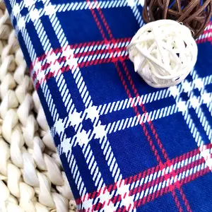 cotton fabric checkered yarn flannel plaid fabric suppliers