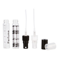 2ml 3ml 5ml 10ml Décent Mini Vaporisateur Vide Rechargeable Échantillon de Parfum Atomiseur Testeur Bouteille Voyage Mince Bouteille en Verre avec Échelle