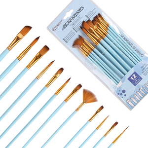 <span class=keywords><strong>Set</strong></span> di 12 <span class=keywords><strong>Pennelli</strong></span> Giorgione con Setole in Nylon e Manico in Legno per Acquerello, Olio e <span class=keywords><strong>Acrilico</strong></span>, <span class=keywords><strong>Pennelli</strong></span> per <span class=keywords><strong>Pittura</strong></span> Artistica in Offerta - Product Image 1