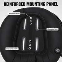 Aile de plongée technique à double réservoir BCD en nylon avec poche de flottabilité pour plongée technique