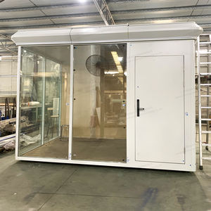 Kiosque modulaire élégant aux coins arrondis, stand de hot-dogs gastronomique, cabine préfabriquée, <span class=keywords><strong>cinéma</strong></span> en plein air, snack-bar, cabine mobile - Product Image 4