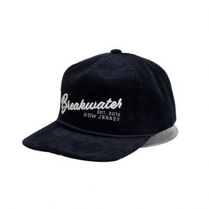 Casquette de baseball décontractée en velours côtelé brodé de haute qualité, style snapback 5 panneaux, pour la vente en gros - Product Image 1