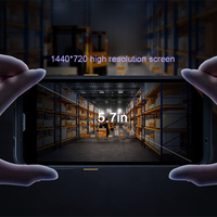 Escáner de Código de Barras PDA Android 12 ODM, Terminal de Escaneo 2D de 5.7 Pulgadas, 4G WIFI NFC para Gestión de Inventario en Logística y Almacenes