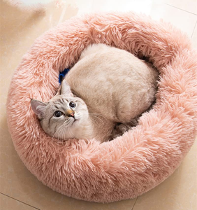 Coussin rond pour animaux de compagnie, en peluche douce et luxueuse, pour chat et chien, mobilier pour animaux de compagnie, vente en gros - Product Image 1