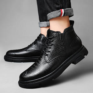 Zapatos Oxford de vestir formales para hombre de marca de lujo de alta gama con suelas gruesas antideslizantes y cuero duradero. - Product Image 3
