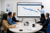 Tableau blanc numérique interactif à écran plat LCD 4K de 65 pouces OEM ODM, tableau blanc numérique 4K pour l'enseignement en classe