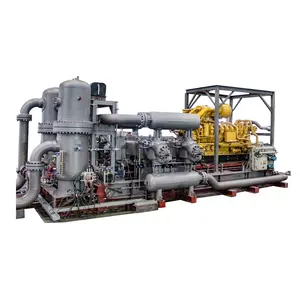 400KW Gas Powered CNG Compressor High Automation Inlet 2.5Bar Discharge 250Bar Natural Gas Piston Compressor
