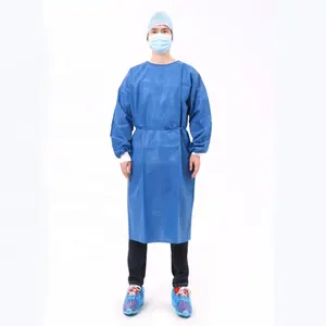 sms non woven isolation gown disposable ppe isolation gown disposable dressing gown for hospital medical use