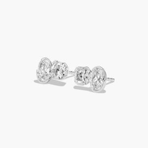 Sparkling Premium 925 Sterling Silver Moissanite Diamond Stud <b>Earrings</b> Luxury <b>Fine</b> Jewelry for Women Anniversary Birthday Gift - Product Image 1