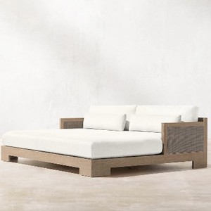 Ensemble de canapé modulaire de mot solide de jardin nordique haut de gamme Villa de plage Table de canapé en teck mobilier d'extérieur - Product Image 5