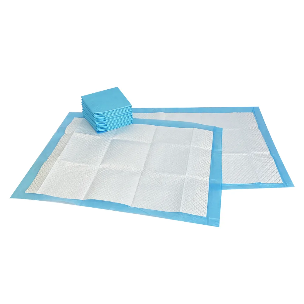 adult elderly disposable hospital medical underpad incontinence heavy absorbent urine bed for under pads sheet 60x90 free sample